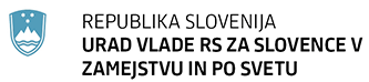 Logo: Urad Vlade Republike Slovenije za Slovence v zamejstvu in po svetu